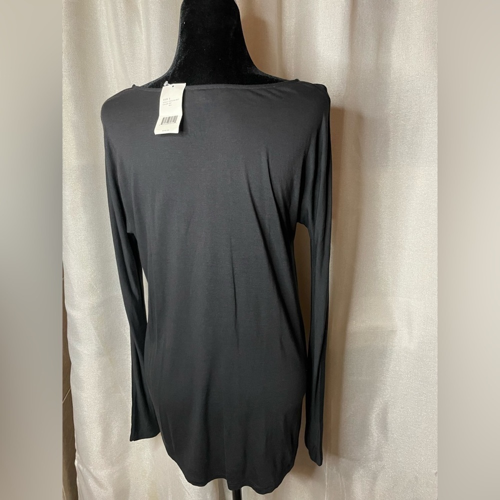 Vince Women’s Top Long Sleeve Black Small. - Picture 4 of 8
